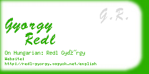 gyorgy redl business card